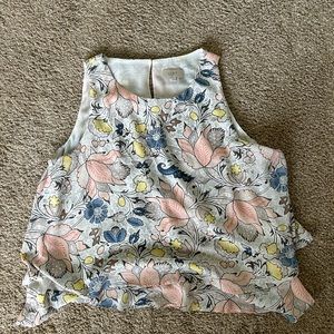 Loft cross back tank top size large